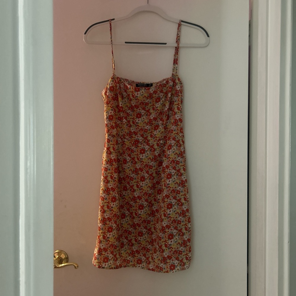 Floral Spaghetti Strap Dress